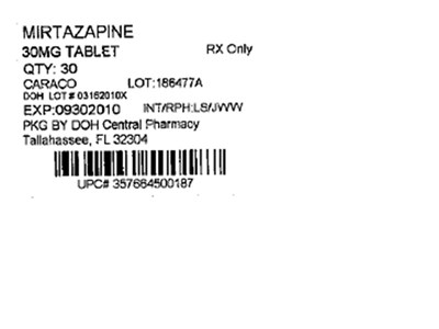 30mg Label (Mirtazapine 30mg(caraco))